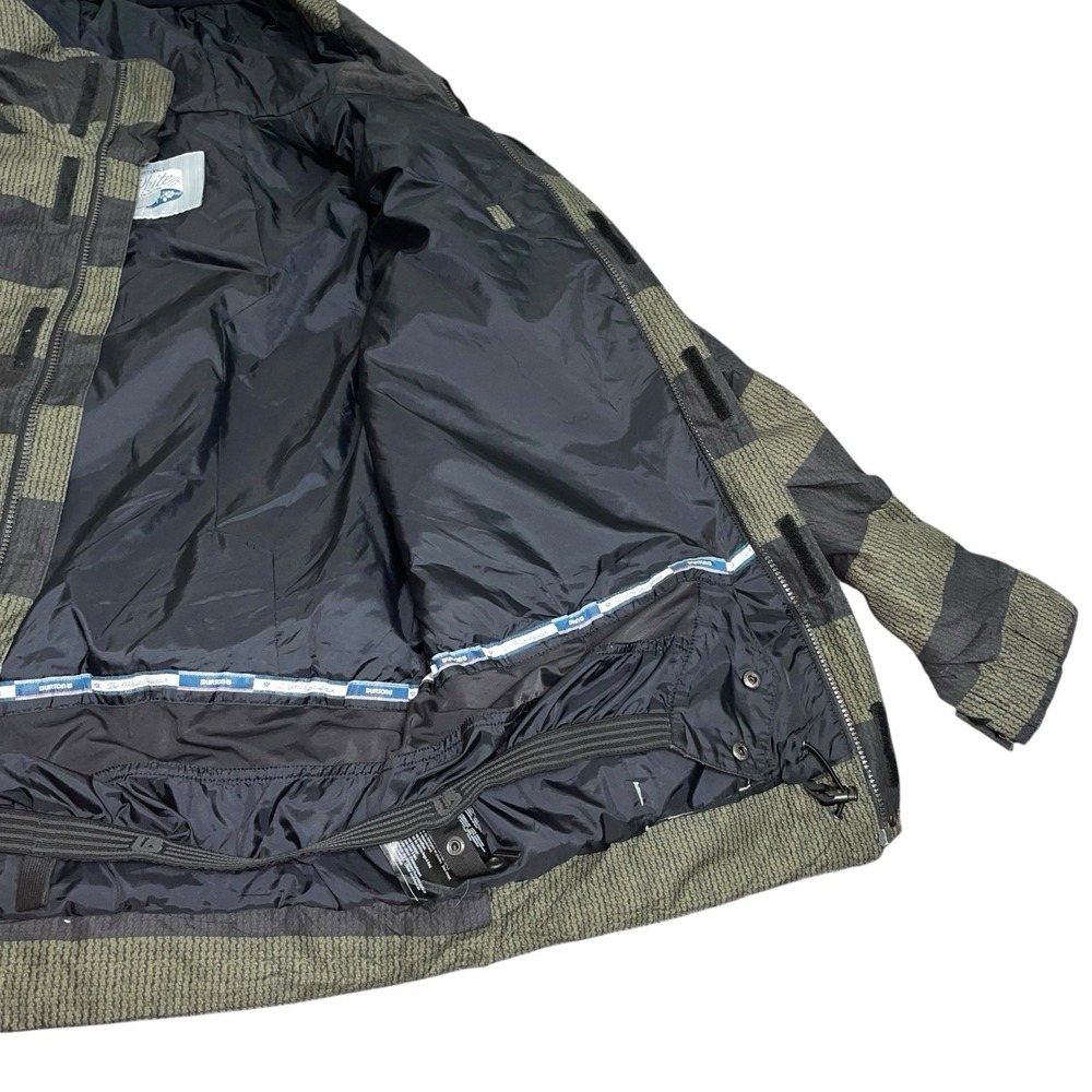 Burton Dryride Jacket Snowboard Ski The White Collection Mens Medium Striped - Picture 6 of 11